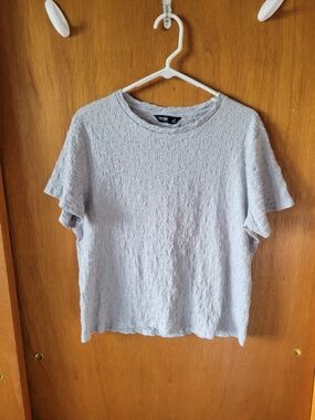 Simply Vera Vera Wang Light Lavender Textured Short Sleeve Tee